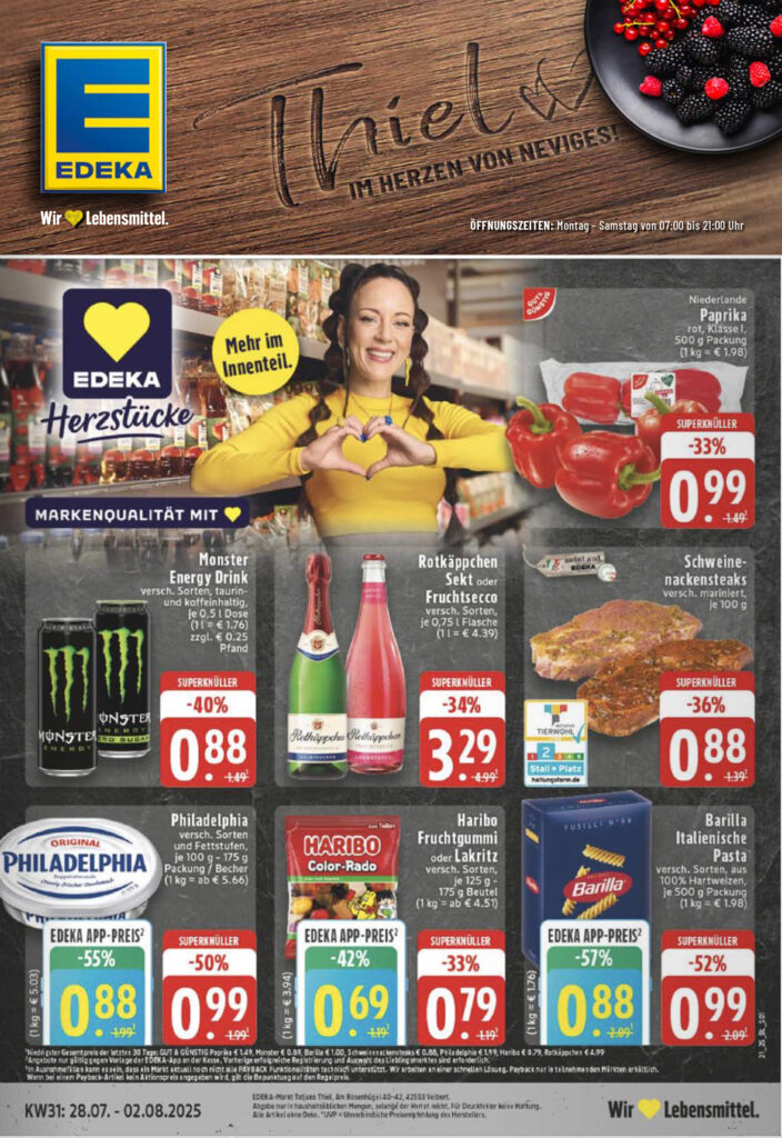 Handzettel von EDEKA Thiel